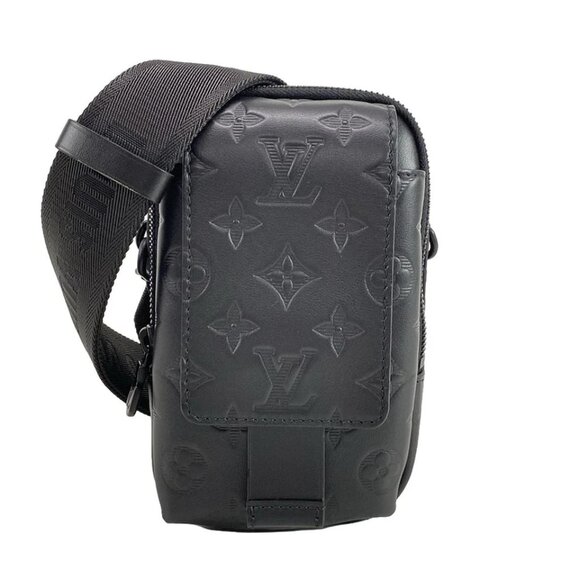 Louis Vuitton Handbags - LOUIS VUITTON Double Phone Pouch Black Monogram Shadow -1349-031725